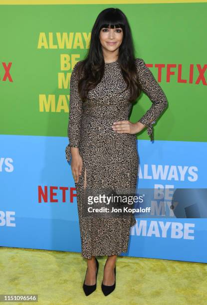 Hannah Simone attends the Premiere Of Netflix's "Always Be My Maybe" at Regency Village Theatre on May 22, 2019 in Westwood, California.