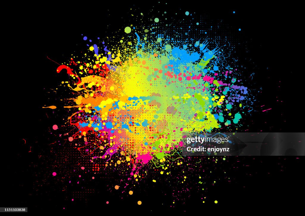 Rainbow Paint splash