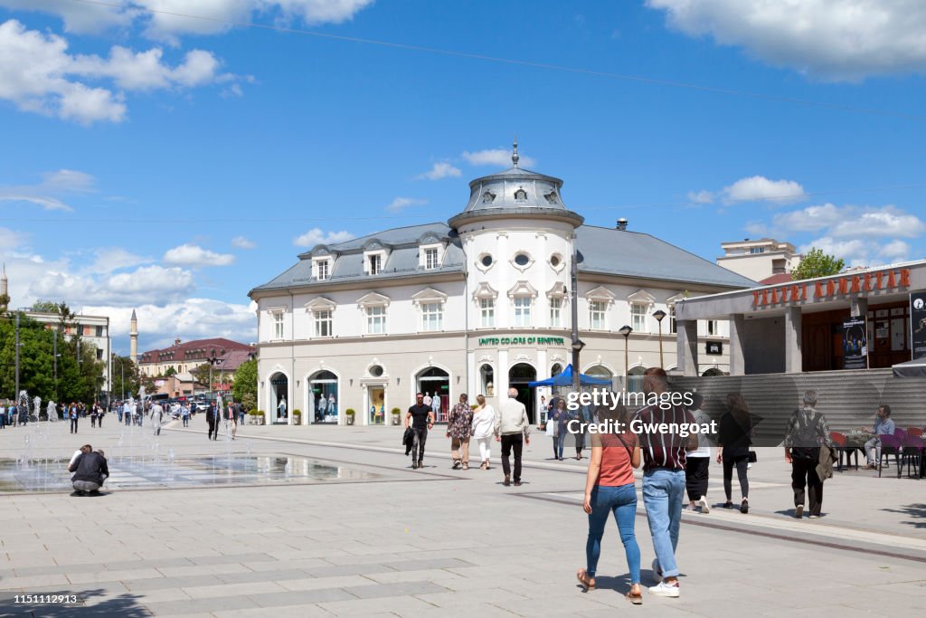 Skanderbeg square in Pristina