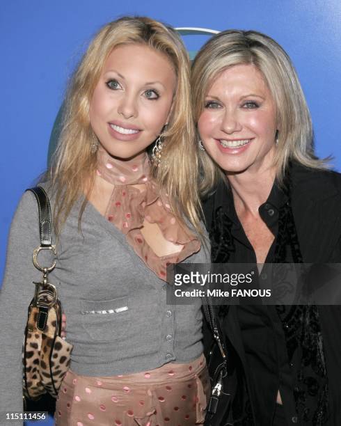 Grammy Jam honors Stevie Wonder in Los Angeles, United States on December 10, 2005 - Olivia Newton John and daughter Chloe at the Grammy Jam event...