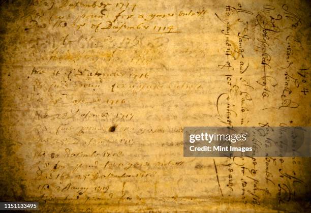 antique document - caligrafia imagens e fotografias de stock