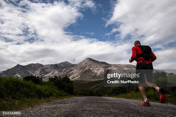 Run to Beinn Eighe during the Celtman edition 2019, the extreme Triathlon race on Scottish highlands, on June 15 in Wester Ross, Scotland. Starting...