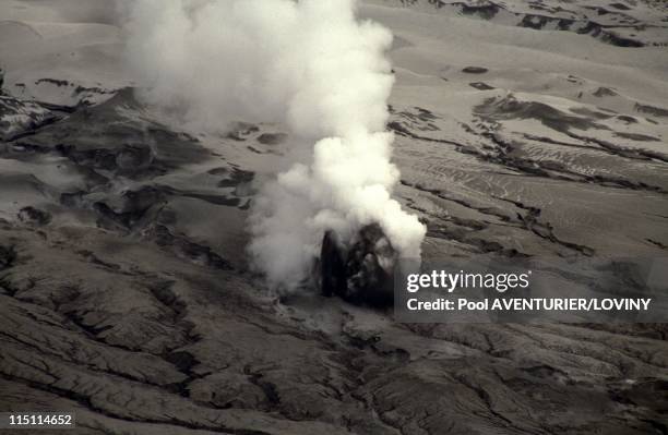 The Pinatubo volcano eruption in Philippines on August 02, 1991.