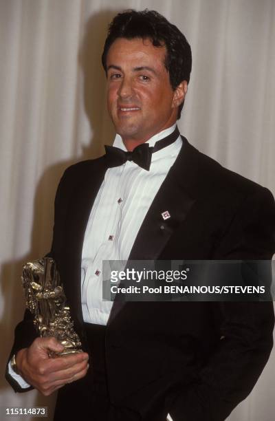 17th 'Cesar' awards night in Paris, France on February 22, 1992 - Sylvester Stallone.