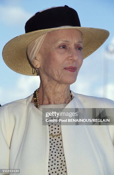 American film festival in Deauville, France on September 12, 1992 - Jessica Tandy.