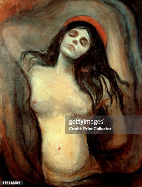 Madonna', 1894-1895. From the Hamburger Kunsthalle, Hamburg. Artist Edvard Munch.