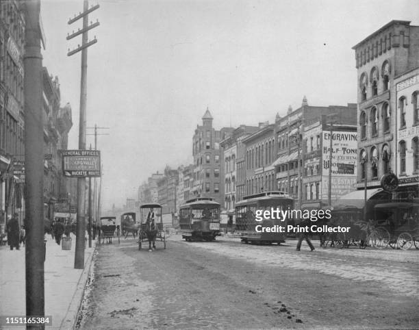 High Street, Columbus. Ohio', circa 1897. The Short North is a neighborhood in Columbus on the main High Street. Under French colonial rule from 1663...