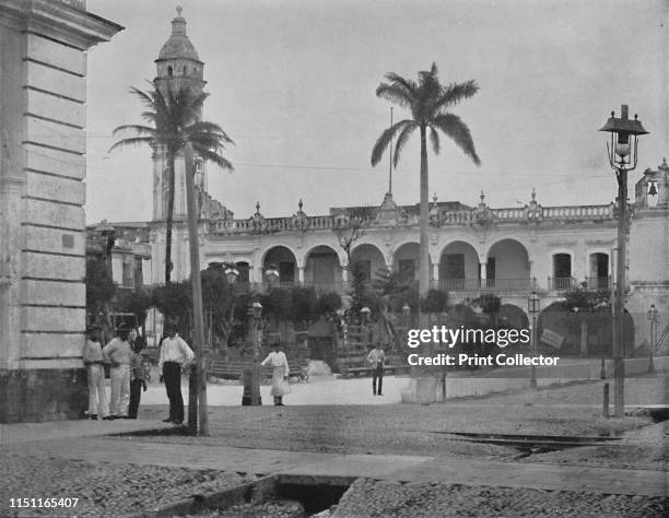 Governor's Palace, Vera Cruz, Mexico', circa 1897. Spanish colonial building in Veracruz on the Gulf of Mexico, developed during Spanish...