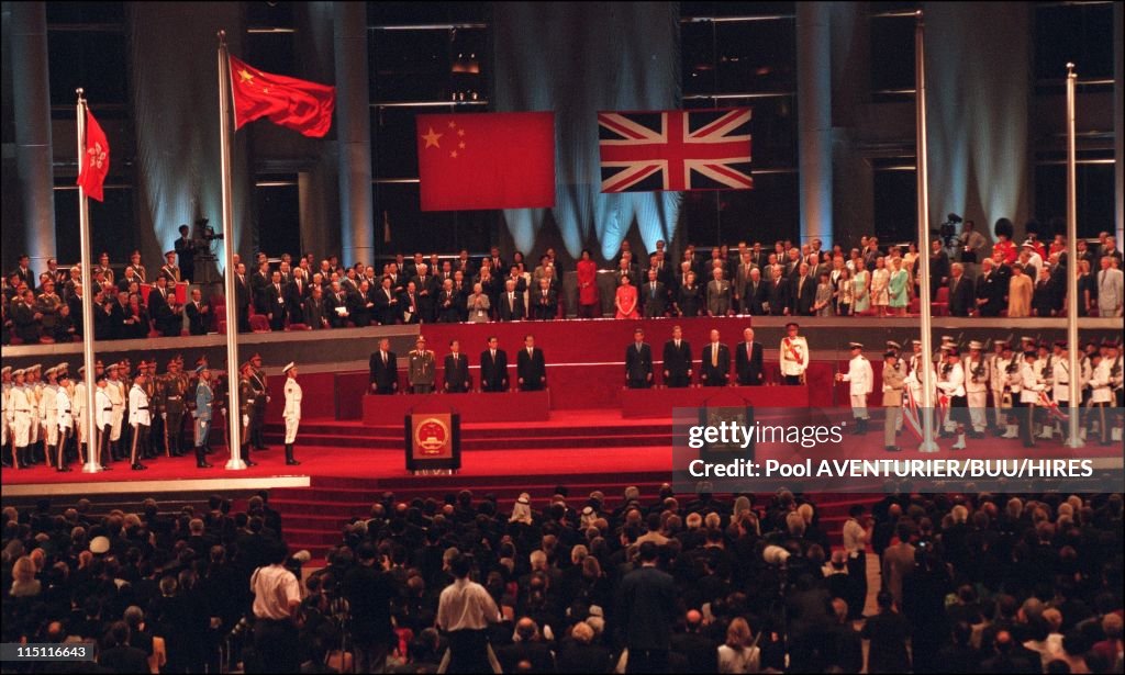 The Handover Of Hongkong To China In Hong Kong City, Hong Kong On June 29, 1997.