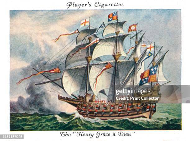 The "Henry Grace a Dieu", 1936. Henry Grace a Dieu , also known as Great Harry, English carrack or "great ship" of the 16th century. Henry Grace à...