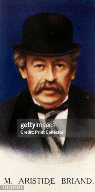 Aristide Briand', 1927. Aristide Briand , French statesman, served eleven terms as Prime Minister of France during the French Third Republic, awarded...
