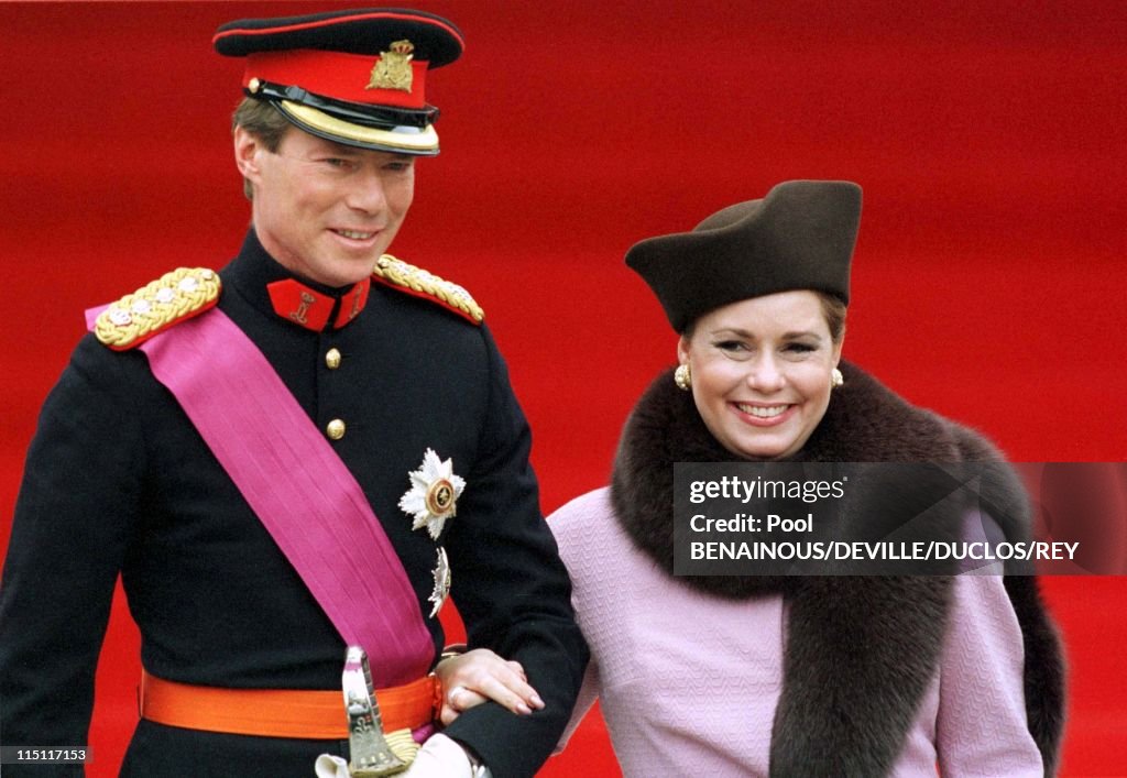 Prince Philippe Of Belgium And Mathilde D'Udekem Wedding In Brussels, Belgium On December 13, 1999.