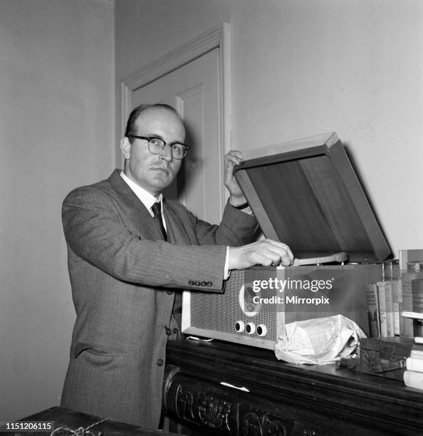 Rev. Robert Parkin Peters pictured ahead of moving abroad to start a new life following time in jail for bigamy, fraud and larceny. 20th March 1959.