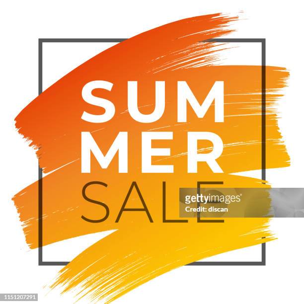 summer sale design for advertising, banners, leaflets and flyers. - offer stock illustrations