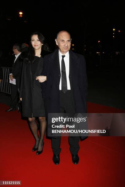 32nd Cesar Awards Ceremony at the Theatre du Chatelet in Paris, France on February 24, 2007 - Guy Marchand and his wife.