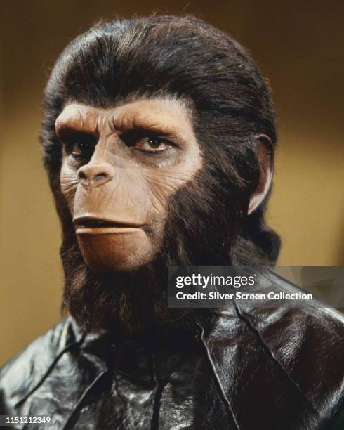 Actor Roddy McDowall as Cornelius in the science fiction film 'Planet of the Apes', 1968.