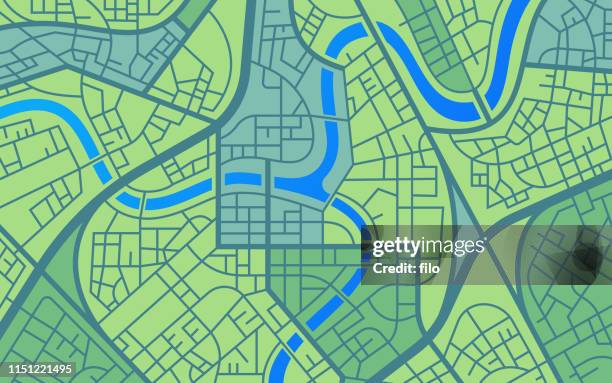 bildbanksillustrationer, clip art samt tecknat material och ikoner med urban stads karta väg nätverk abstrakt bakgrund - stadskarta