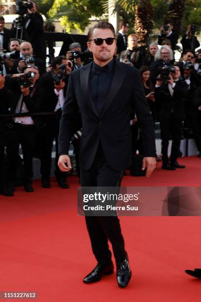 Leonardo Di Caprio attends the screening of "The Traitor" during the 72nd annual Cannes Film Festival on May 23, 2019 in Cannes, France.