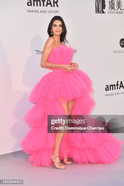 Kendall Jenner attends the amfAR Cannes Gala 2019 at Hotel du Cap-Eden-Roc on May 23, 2019 in Cap d'Antibes, France.