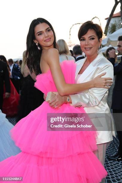 Kendall Jenner and Kris Jenner attend the amfAR Cannes Gala 2019 at Hotel du Cap-Eden-Roc on May 23, 2019 in Cap d'Antibes, France.