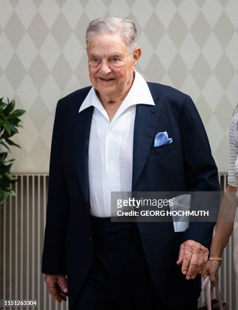 Hungarian-born US investor and philanthropist George Soros receives the Schumpeter Award 2019 in Vienna, Austria on June 21, 2019. / Austria OUT