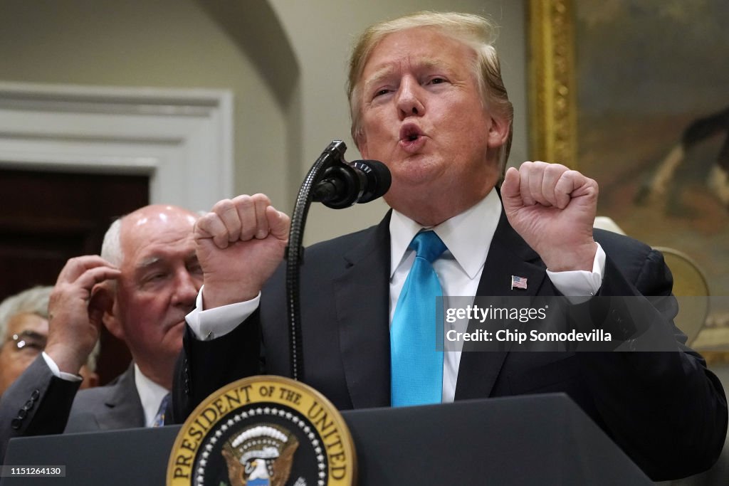 President Donald Trump Delivers Remarks At The White House In Support Of Farmers And Ranchers