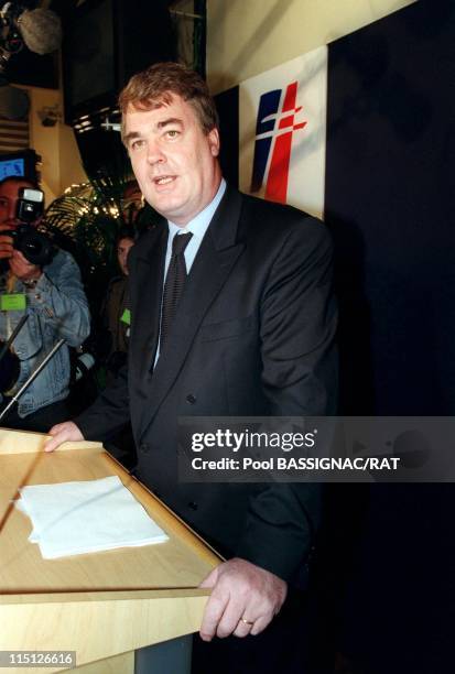 Michele Alliot-Marie becoming new president of the RPR party in Paris, France on December 04, 1999 - JEAN-PAUL DELEVOYE.