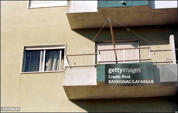 The place where fugitive Sid Ahmed Rezala was before he was arrested by Portugese police in Portugal on January 12, 2000 - Fernando's home, the man...