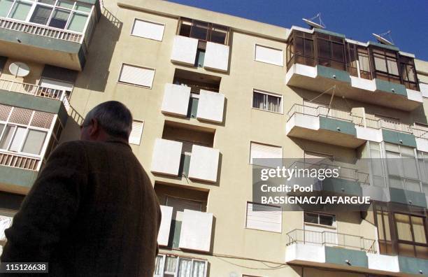 The place where fugitive Sid Ahmed Rezala was before he was arrested by Portugese police in Portugal on January 12, 2000 - Fernando's home, the man...