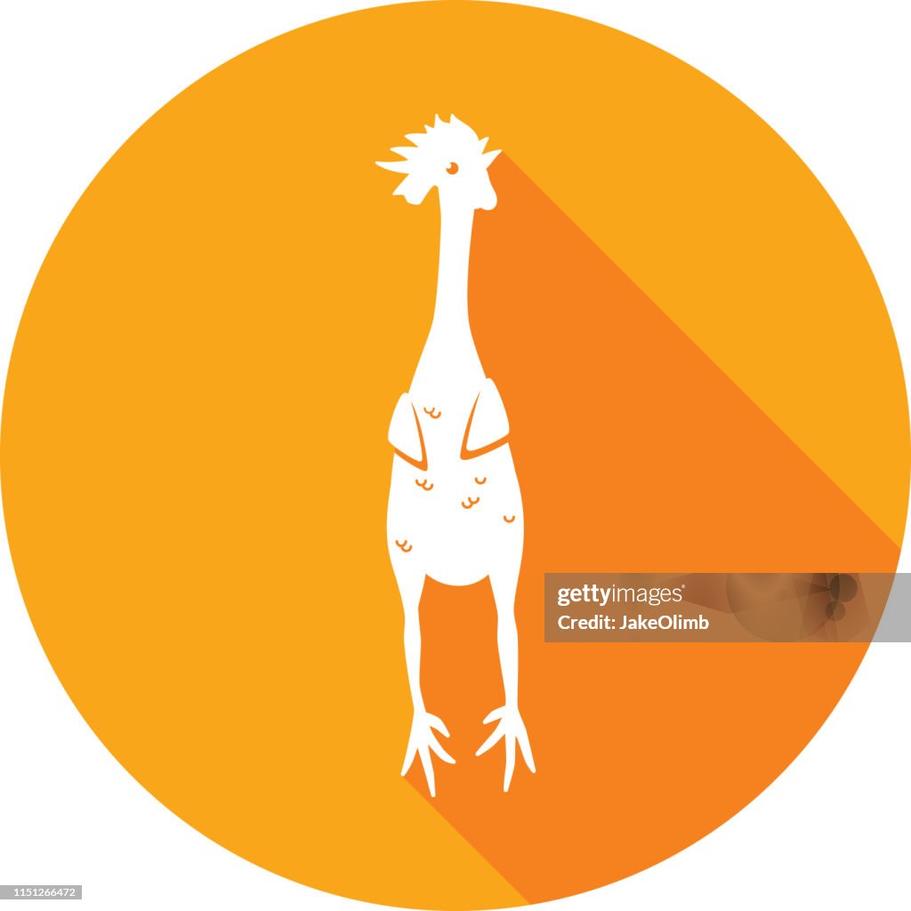 Rubber Chicken Icon Silhouette