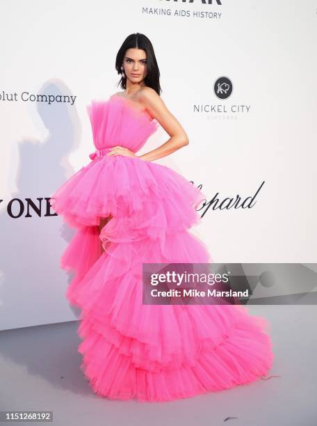 Kendall Jenner attends the amfAR Cannes Gala 2019 at Hotel du Cap-Eden-Roc on May 23, 2019 in Cap d'Antibes, France.