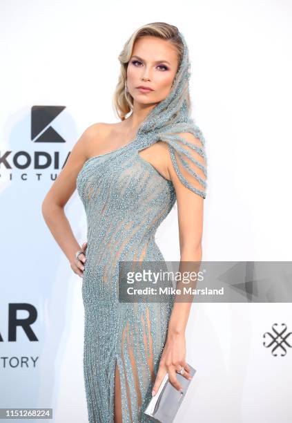 Natasha Poly attends the amfAR Cannes Gala 2019 at Hotel du Cap-Eden-Roc on May 23, 2019 in Cap d'Antibes, France.