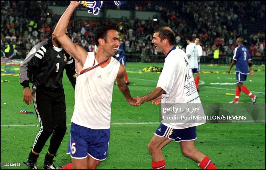 Euro 2000: France Defeats Italy 2 - 1 In Rotterdam, Netherlands On July 02, 2000.