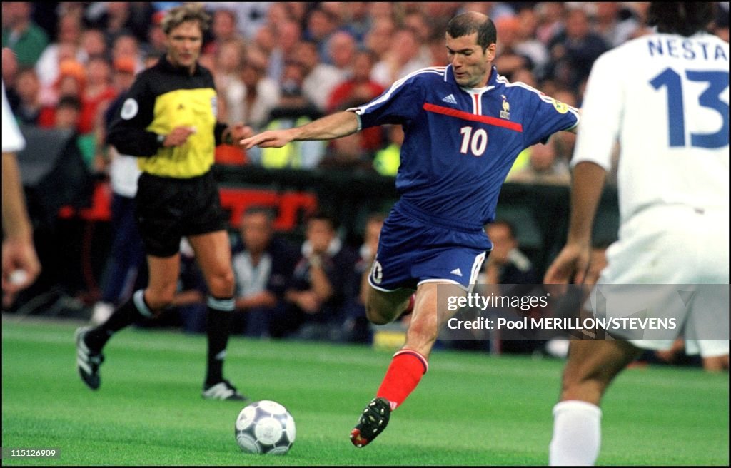 Euro 2000: France Defeats Italy 2 - 1 In Rotterdam, Netherlands On July 02, 2000.