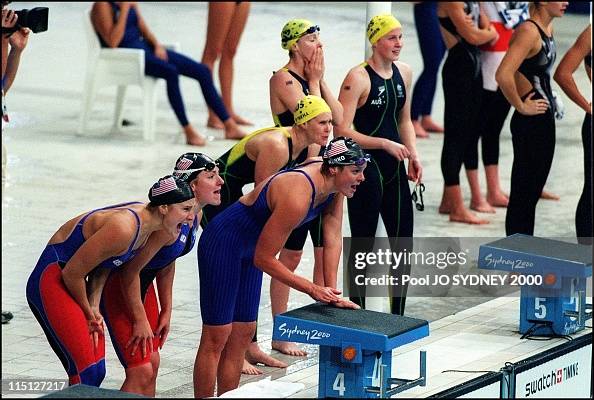 Sydney Olympics: Women'S 4/200M Freestyle In Sydney, Australia On September 20, 2000. Sydney Olympics: Women'S 4/200M Freestyle In Sydney, Australia On September 20, 2000.