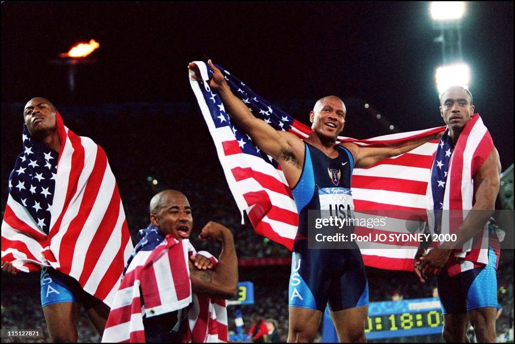 Sydney Olympics: Athletics: Men'S 4X100 Meters Relay Final In Sydney, Australia On September 30, 2000.