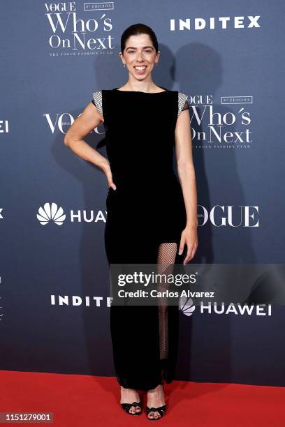 Julia de Castro attends the 'Vogue Who's On Next' awards photocall at Gran Maestre Theatre on May 23, 2019 in Madrid, Spain.