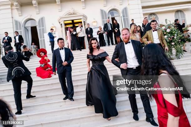 Catrinel Marlon attends the amfAR Cannes Gala 2019 at Hotel du Cap-Eden-Roc on May 23, 2019 in Cap d'Antibes, France.