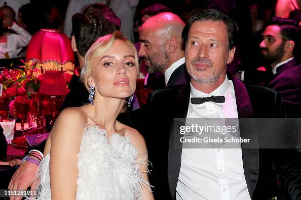 Gloria Rader Viktoria Rader and Klaus Rader attends the amfAR Cannes Gala 2019 at ...