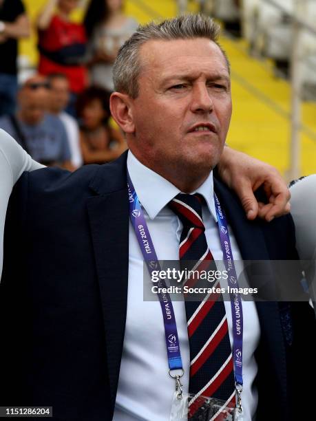 Coach Aidy Boothroyd of England U21 during the EURO U21 match between England v Romania at the Orogel Stadium-Dino Manuzzi on June 21, 2019 in Cesena...