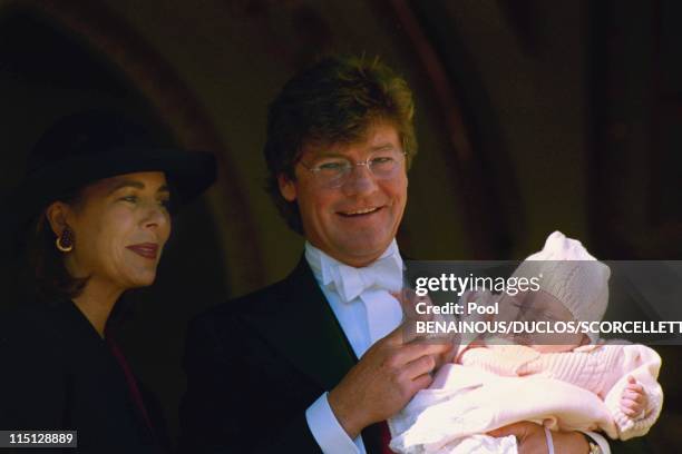 Monaco National Day celebration in Monaco City, Monaco on November 19, 1999 - Caroline, Ernst August and Alexandra.