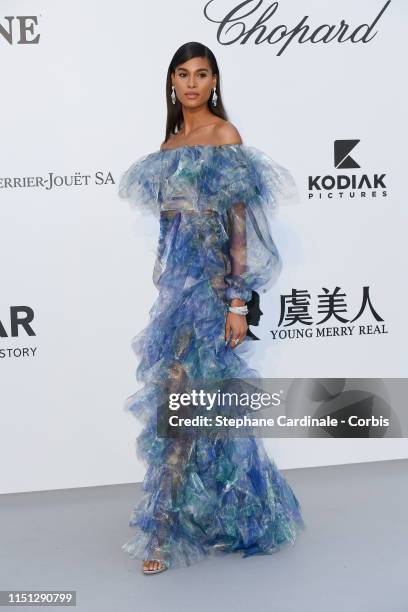 Cindy Bruna attends the amfAR Cannes Gala 2019>> at Hotel du Cap-Eden-Roc on May 23, 2019 in Cap d'Antibes, France.