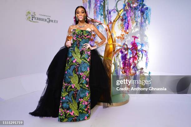 Winnie Harlow attends the amfAR Cannes Gala 2019 at Hotel du Cap-Eden-Roc on May 23, 2019 in Cap d'Antibes, France.