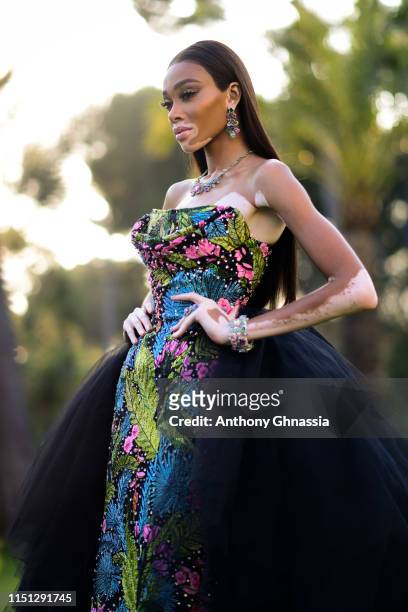 Winnie Harlow attends the amfAR Cannes Gala 2019 at Hotel du Cap-Eden-Roc on May 23, 2019 in Cap d'Antibes, France.