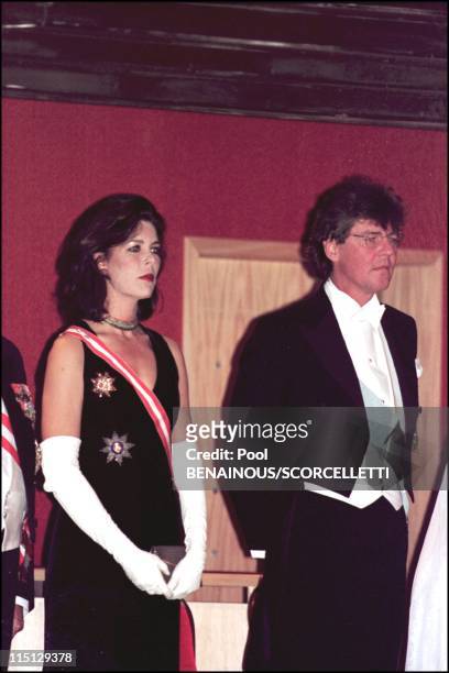 National day in Monaco : Tribute to Rainier III at Monte Carlo opera in Monaco City, Monaco on November 19, 2000 - Caroline and Ernst August.