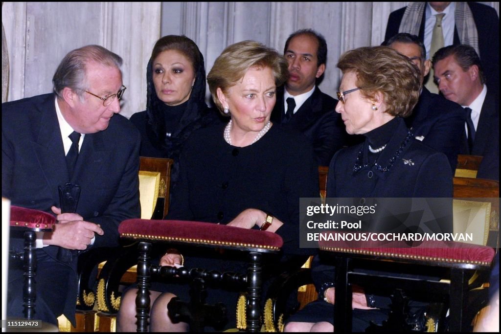 Funeral Of Queen Marie Jose Of Italy In Hautecombe, France On February 02, 2001.