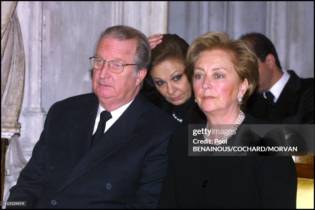 Funeral Of Queen Marie Jose Of Italy In Hautecombe, France On February 02, 2001.