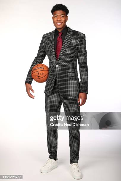 Washington Wizards NBA Draft Pick Rui Hachimura poses for a portrait at Capital One Arena on June 21, 2019 in Washington, DC. NOTE TO USER: User...