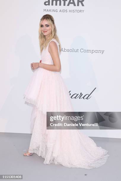 Chiara Ferragni attends the amfAR Cannes Gala 2019 at Hotel du Cap-Eden-Roc on May 23, 2019 in Cap d'Antibes, France.