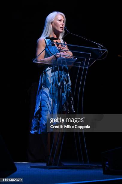 Clea Newman Soderlund speaks onstage during the 2019 SeriousFun Children's Network NYC Gala at Cipriani 42nd Street on May 23, 2019 in New York City.